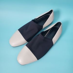 Via Spiga | Tate Cap Toe Color Block Leather Loafers Flats Slip-Ons